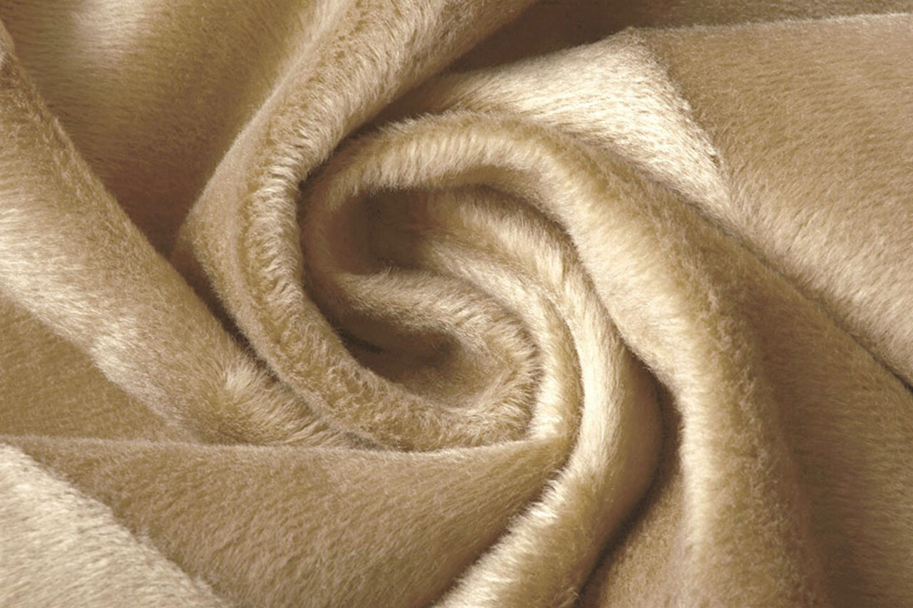 Velboa Tinta Unita Chiaro Beige