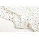 Stretch Satin Imprimé Pois Blanc Noir Stretch Satin Imprimé Pois Blanc Noir
