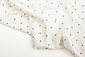 Stretch Satin Imprimé Pois Blanc Noir Stretch Satin Imprimé Pois Blanc Noir