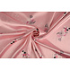 Stretch Satin Imprimé Fleurs Lucille Rose Stretch Satin Imprimé Fleurs Lucille Rose