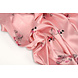 Satén Elástico Estampado Flores Lucille Rosa