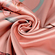 Stretch Satin Printed Flowers Marylou Powder Pink