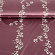 Stretch Satin Printed Flowers Jenny Mauve