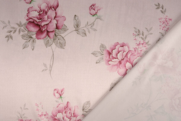 Stretch Satin Bedruckt Blumen Pheline