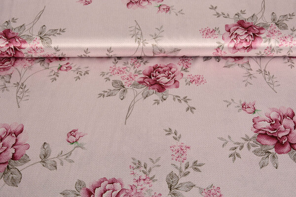 Satén Elástico Estampado Flores Pheline Satén Elástico Estampado Flores Pheline