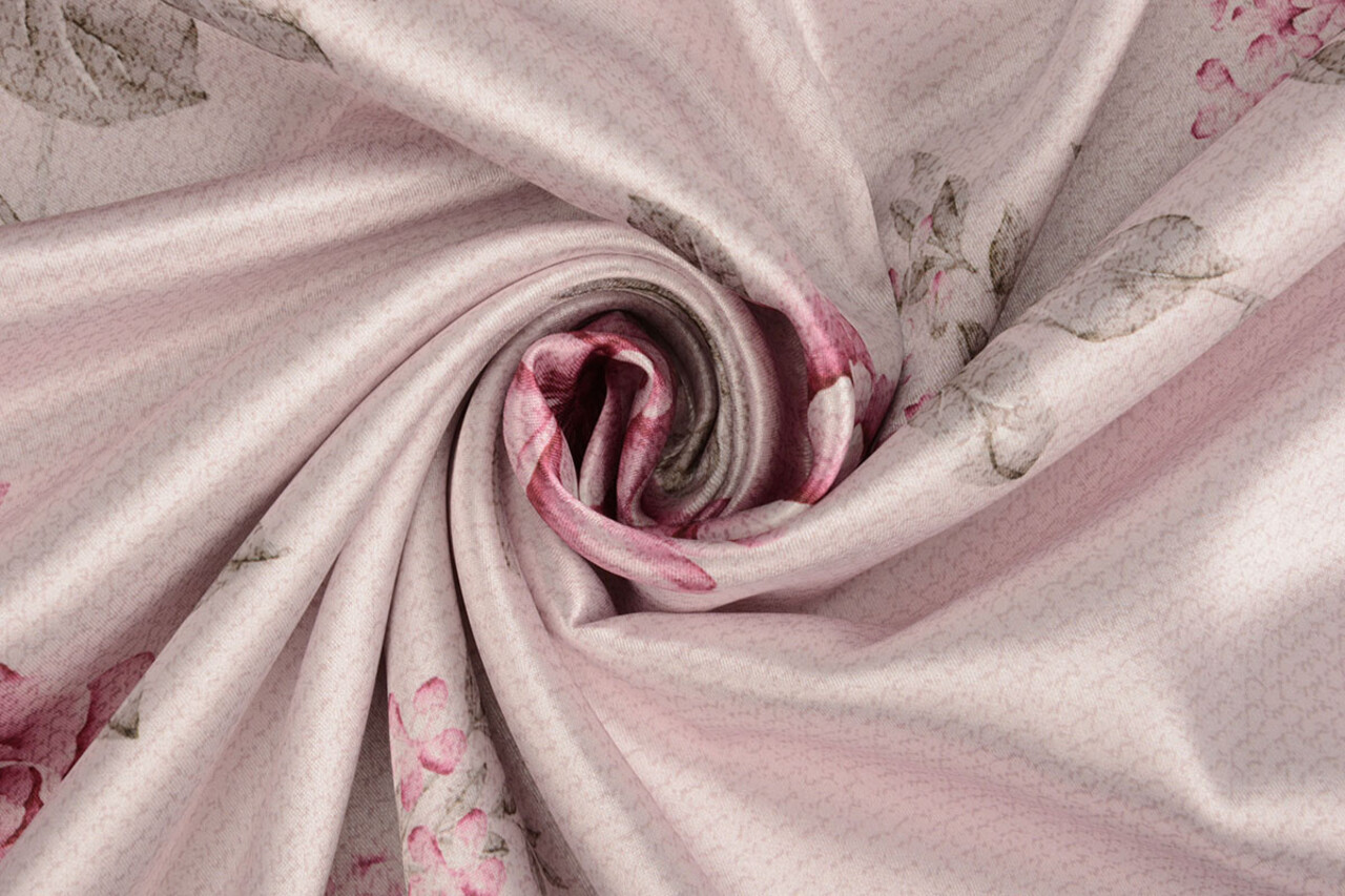 Stretch Raso Stampato Fiori Pheline Stretch Raso Stampato Fiori Pheline
