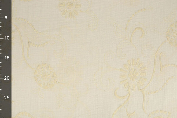 Oeko-Tex®  Geborduurde Hydrofiel Creme Oeko-Tex®  Geborduurde Hydrofiel Creme