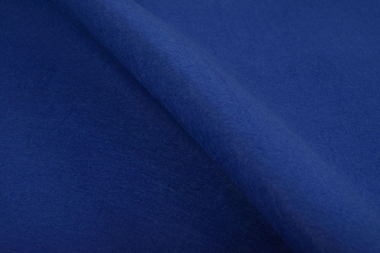 Feltro Coreano 1 Mm Blu Cobalto - 90 Cm Largo Feltro Coreano 1 Mm Blu Cobalto - 90 Cm Largo