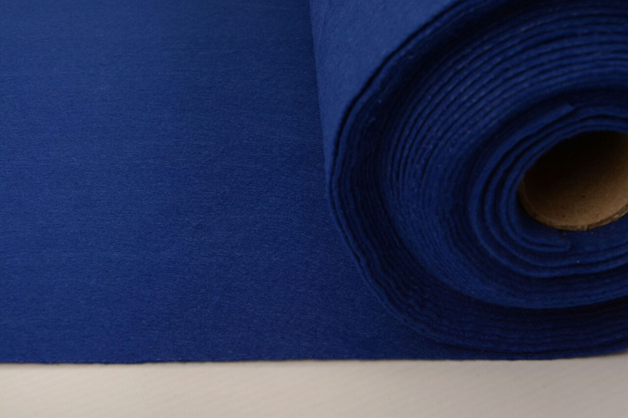 Korean Felt 1 mm Cobalt Blue - 90 cm Wide Korean Felt 1 mm Cobalt Blue - 90 cm Wide