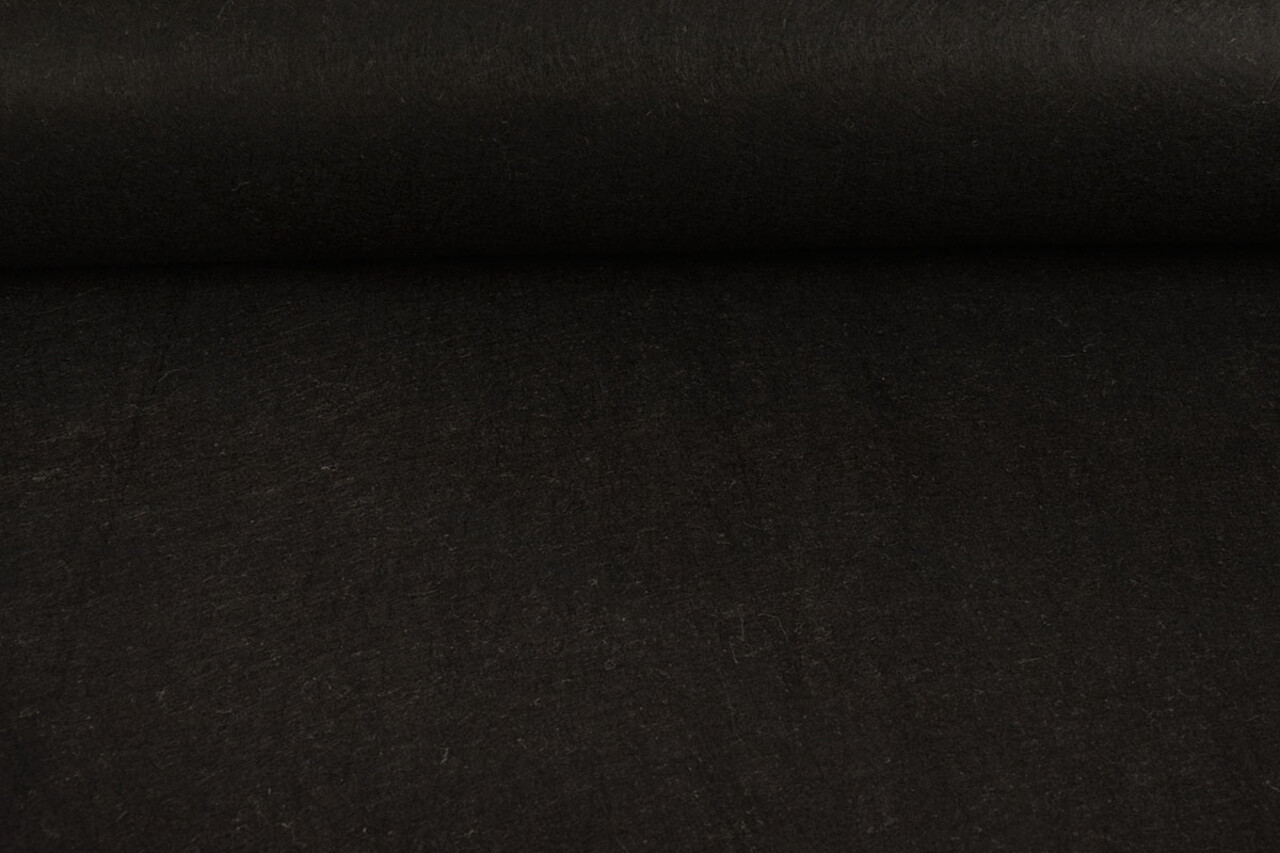Korean Felt 1 mm Black Melange - 90 cm Wide