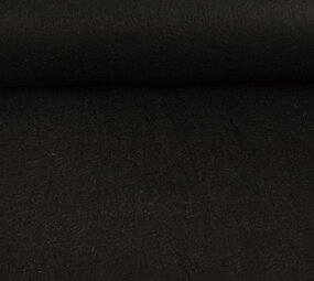 Feltro Coreano 1 Mm Nero Mélange - 90 Cm Largo