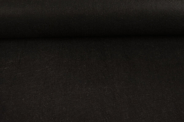 Koreaans Vilt 1 mm Zwart Melange - 90 cm Breed