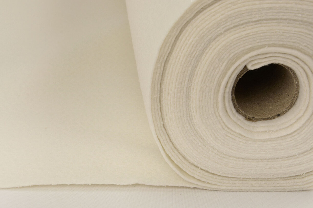 Korean Felt 1 mm Creme - 90 cm Wide