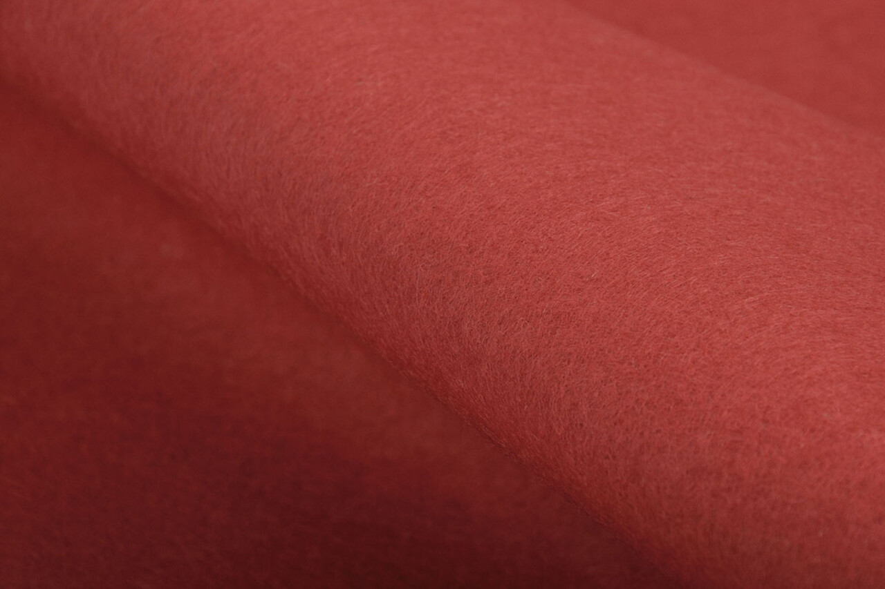 Koreaans Vilt 1 mm Rood - 90 cm Breed