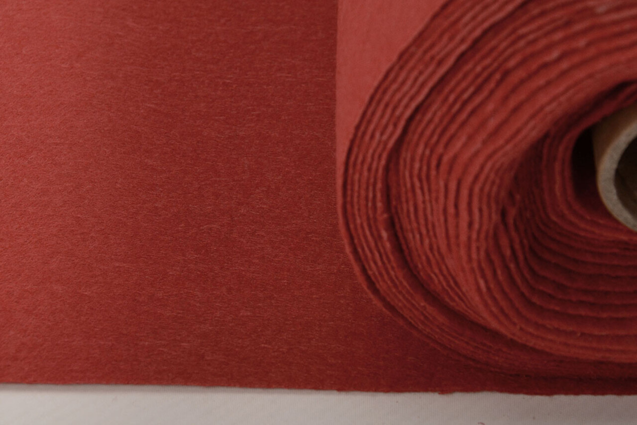 Korean Felt 1 mm Red - 90 cm Wide