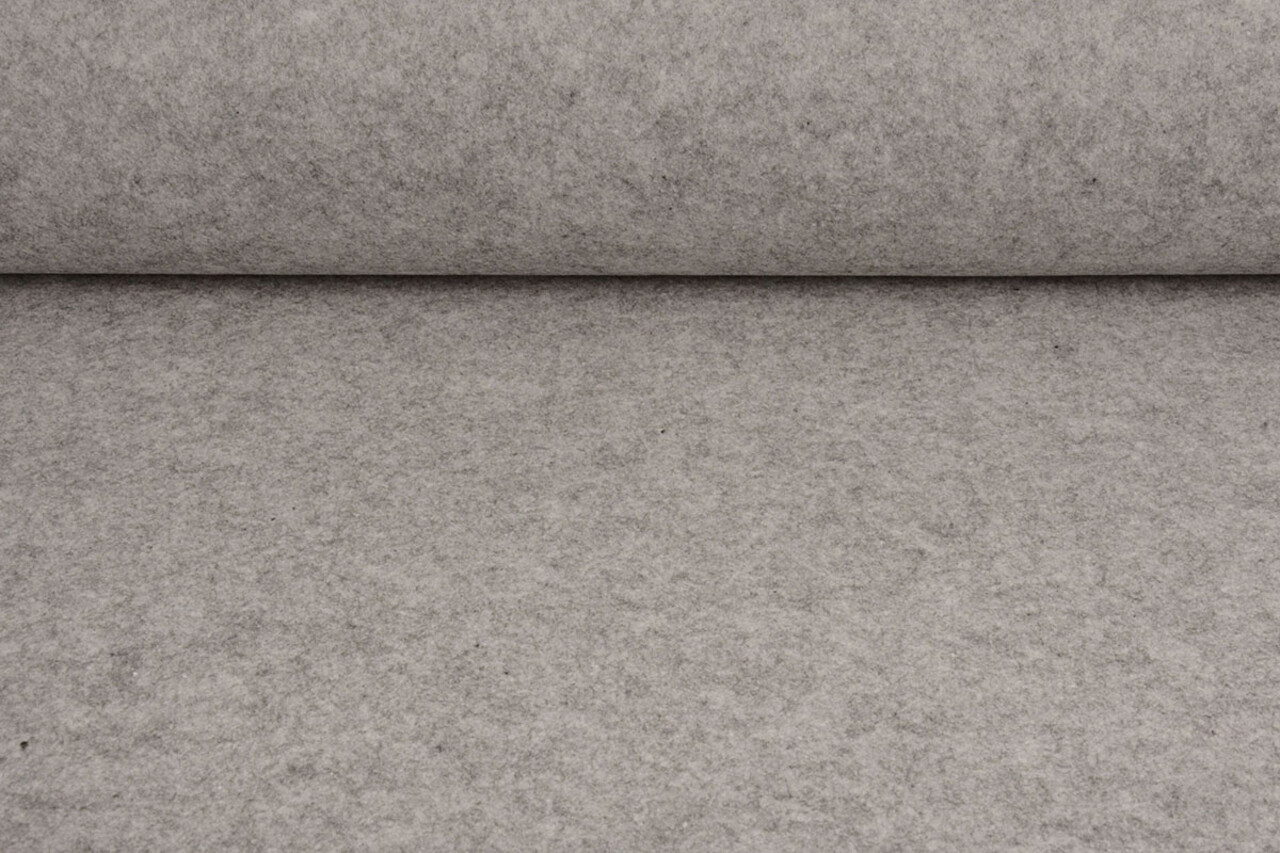 Koreaans Vilt 1 mm Grijs Melange - 90 cm Breed