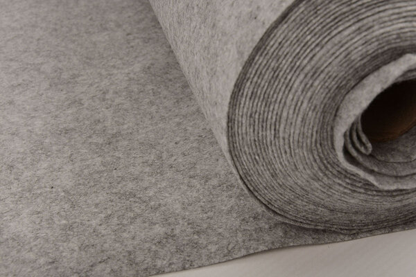 Feltro Coreano 1 Mm Grigio Mélange - 90 Cm Largo Feltro Coreano 1 Mm Grigio Mélange - 90 Cm Largo