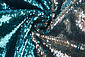 Reversible Sequin Fabric Blue-Silver Reversible Sequin Fabric Blue-Silver