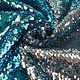 Reversible Sequin Fabric Blue-Silver