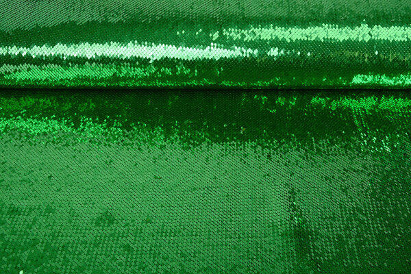 Reversible Sequin Fabric Green-Moss Green Reversible Sequin Fabric Green-Moss Green