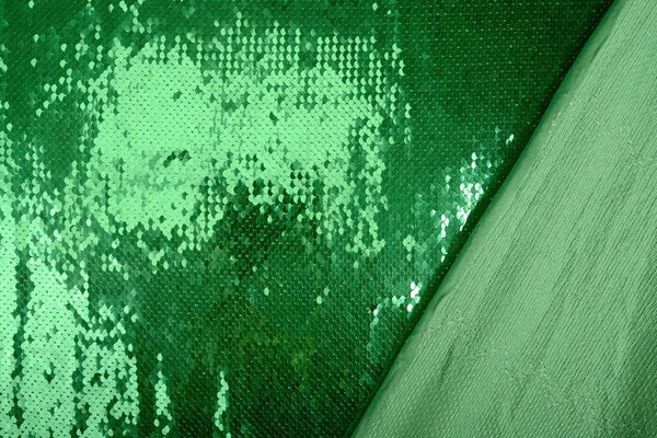 Reversible Sequin Fabric Green-Moss Green Reversible Sequin Fabric Green-Moss Green
