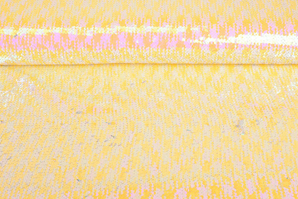 Reversibler Paillettenstoff Pastell-Silber Glitzer Reversibler Paillettenstoff Pastell-Silber Glitzer