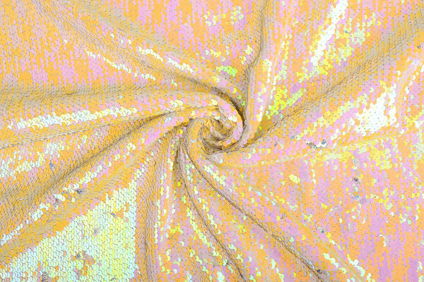 Reversible Sequin Fabric Pastel-Silver Glitter Reversible Sequin Fabric Pastel-Silver Glitter