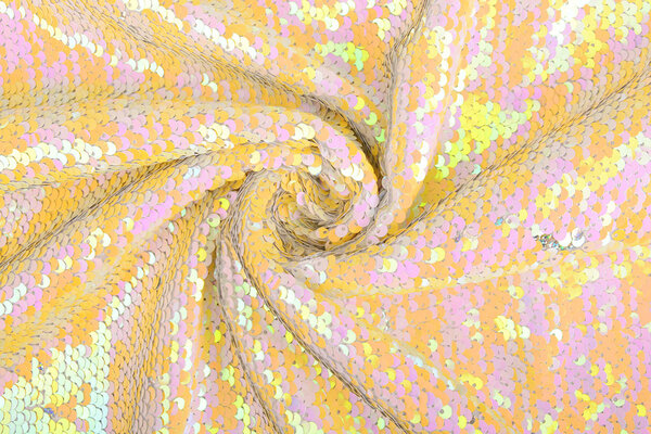 Reversible Sequin Fabric Pastel-Silver Glitter Reversible Sequin Fabric Pastel-Silver Glitter