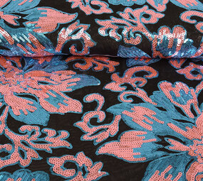 Pailletten auf Netz Luenna Pailletten auf Netz Luenna