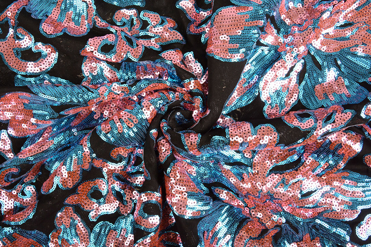 Sequins on Mesh Luenna