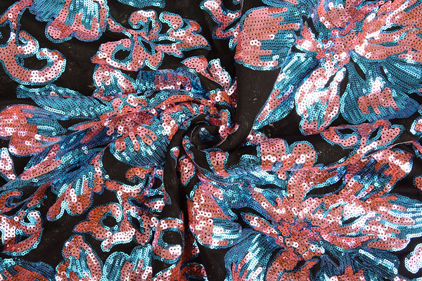 Sequins on Mesh Luenna