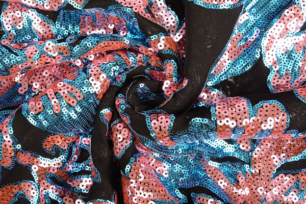 Sequins on Mesh Luenna