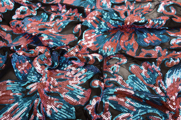 Sequins on Mesh Luenna