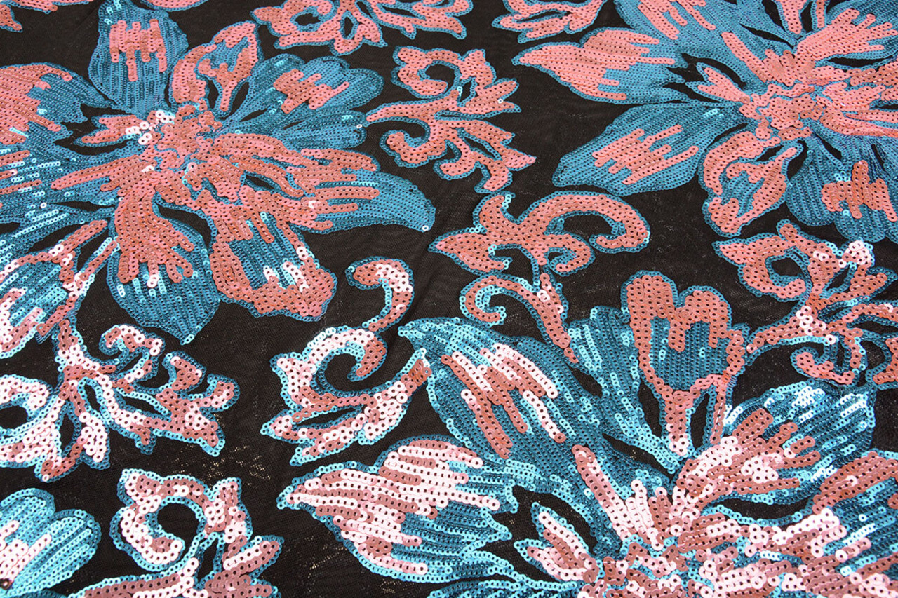 Sequins on Mesh Luenna