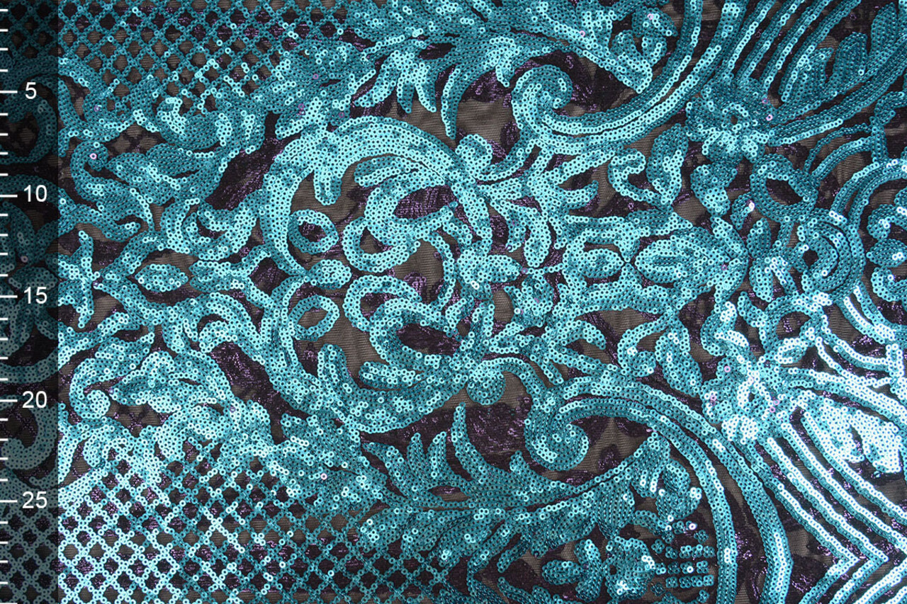 Sequins on Mesh Syenne