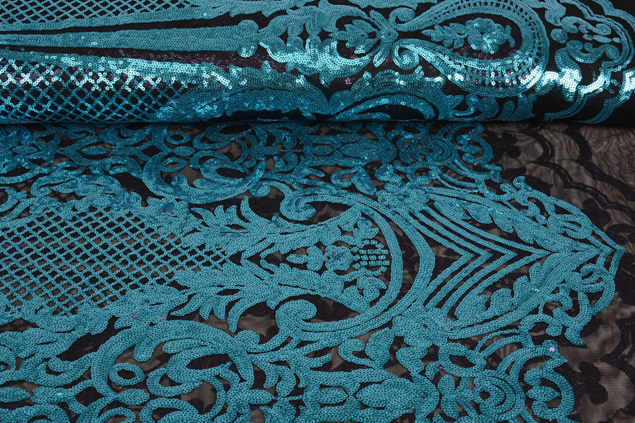 Paillettes sur Résille Syenne Paillettes sur Résille Syenne
