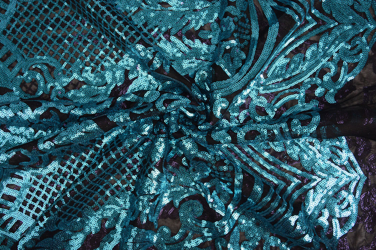 Sequins on Mesh Syenne