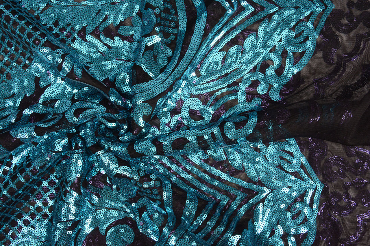 Sequins on Mesh Syenne