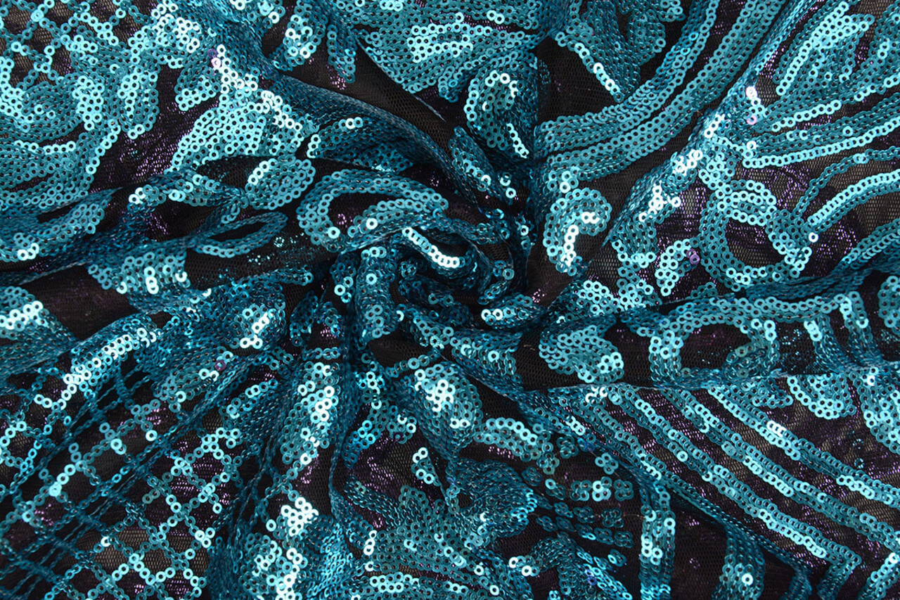Sequins on Mesh Syenne