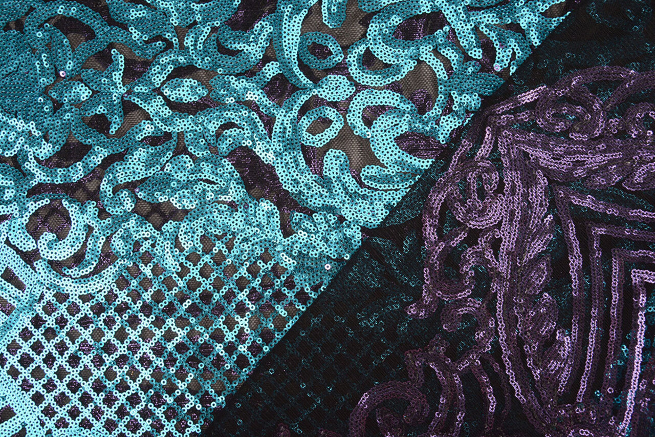 Sequins on Mesh Syenne