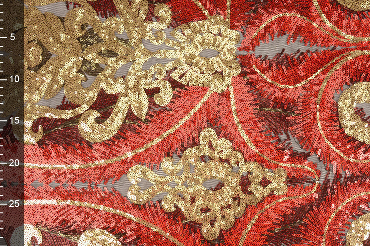 Lentejuelas sobre Malla Vienna