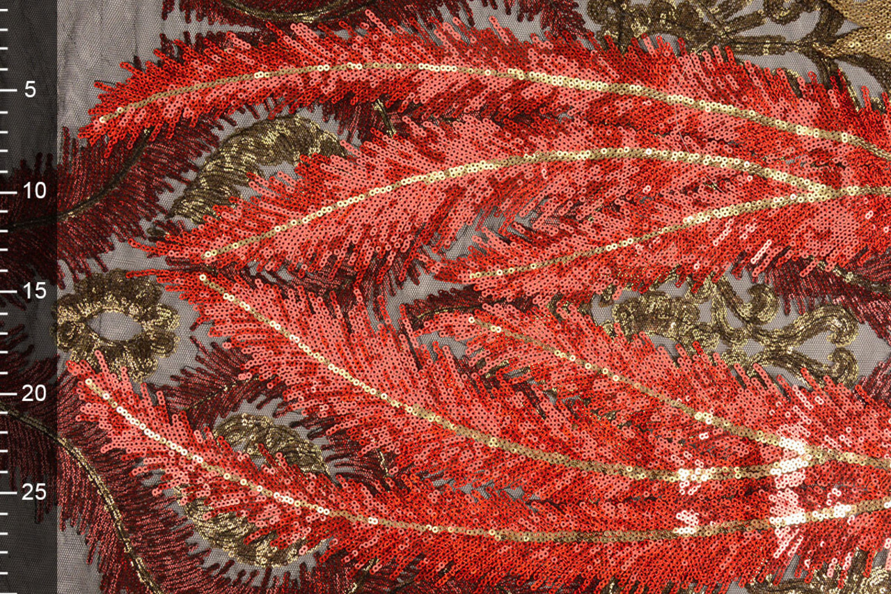 Pailletten op Mesh Vienna