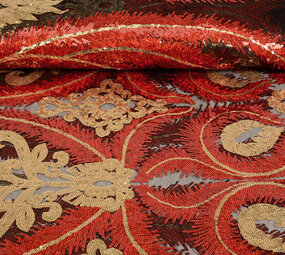 Sequins on Mesh Vienna