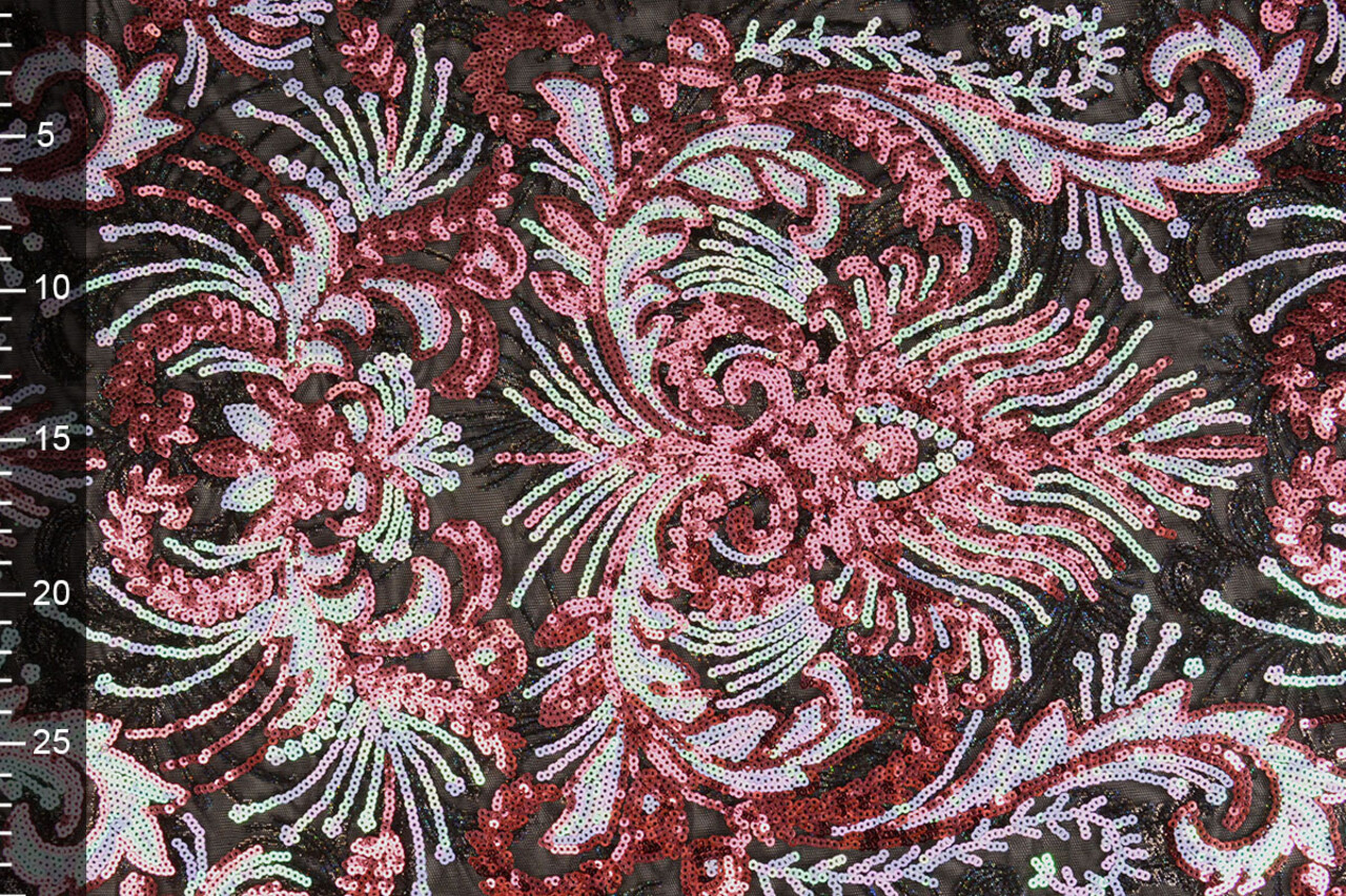 Sequins on Mesh Ximena Multi 1