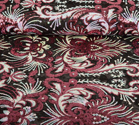 Pailletten op Mesh Ximena Multi 1