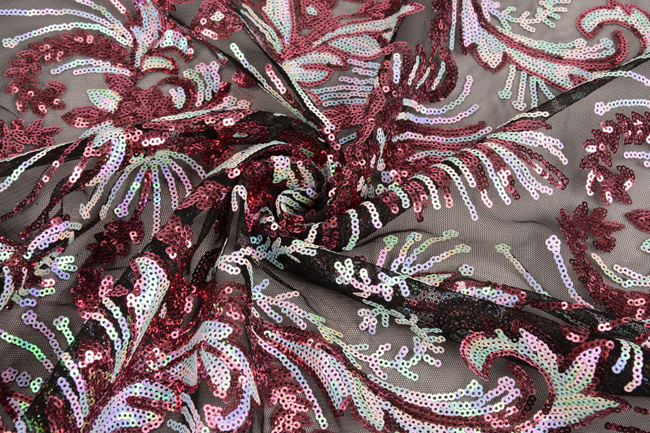 Sequins on Mesh Ximena Multi 1