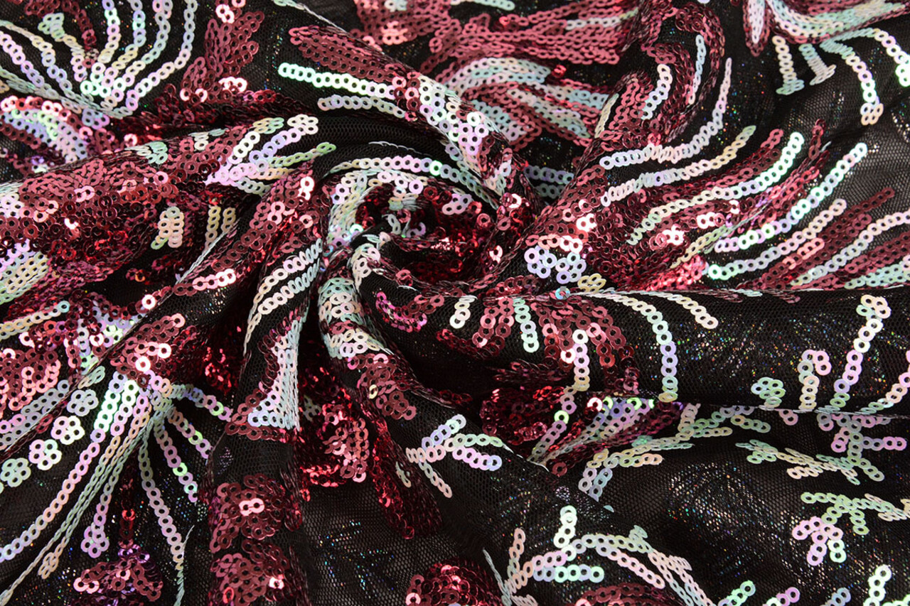 Sequins on Mesh Ximena Multi 1
