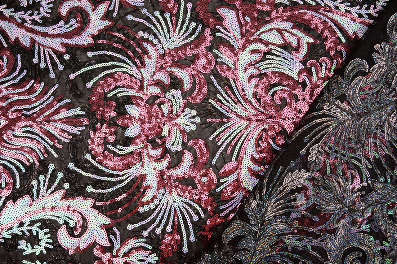 Sequins on Mesh Ximena Multi 1