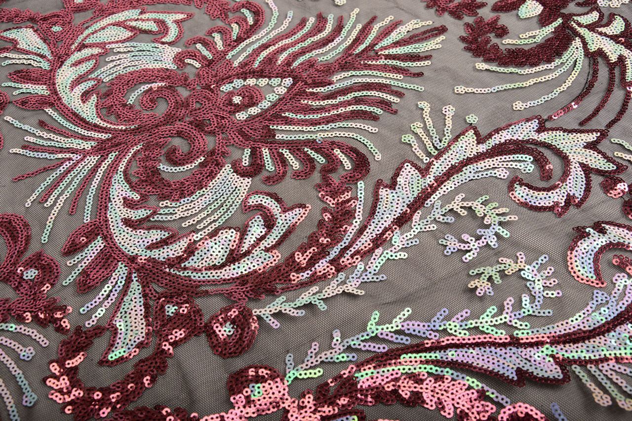 Sequins on Mesh Ximena Multi 1