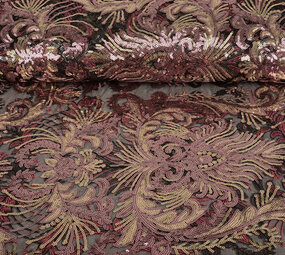 Paillettes sur Résille Ximena Multicolore 2 Paillettes sur Résille Ximena Multicolore 2